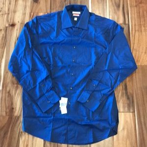 Van Heusen navy long sleeve button up